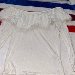 Off the shoulder shirt